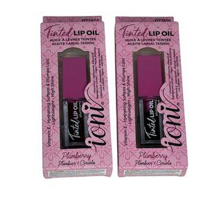 Ioni Tinted Lip Oil Plumberry 2 Pack | Hydrating Gloss New